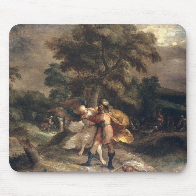 Jacob and the Angel Mouse Mat (Front)