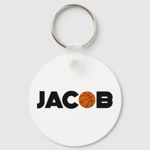 Jacob Basketball Key Ring