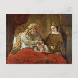 Jacob Blessing The Sons Of Joseph Postcard