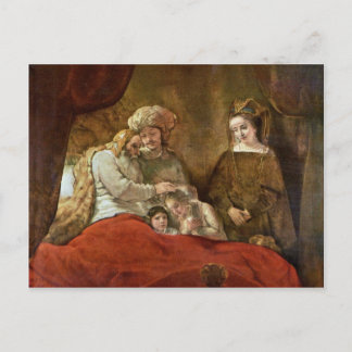 Jacob Blessing The Sons Of Joseph Postcard