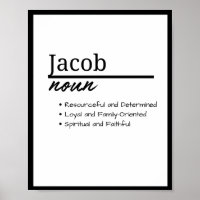 Jacob, Boy Personalised Name Definition