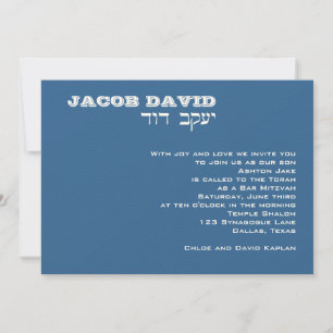 Jacob David Custom Invitation