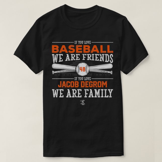Jacob deGrom If You Love Baseball  Apparel  Premiu T-Shirt (Design Front)