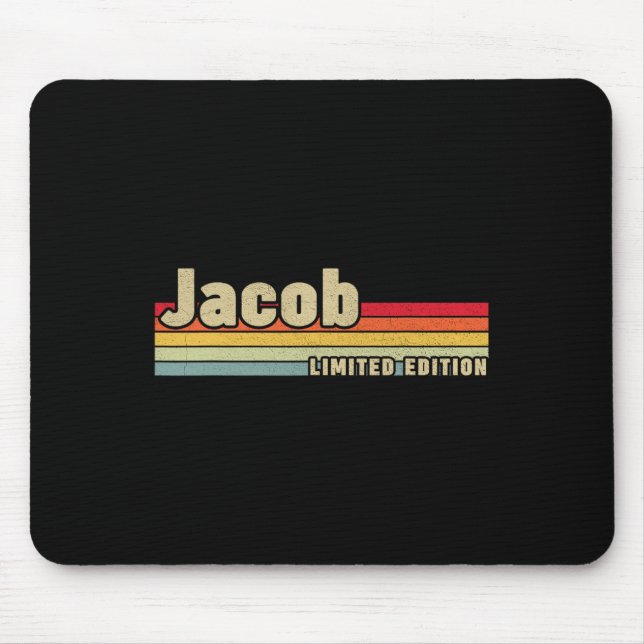 Jacob Gift Name Personalised Birthday Funny Christ Mouse Mat (Front)