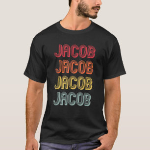 JACOB Gift Name Personalized Funny Retro Vintage B T-Shirt