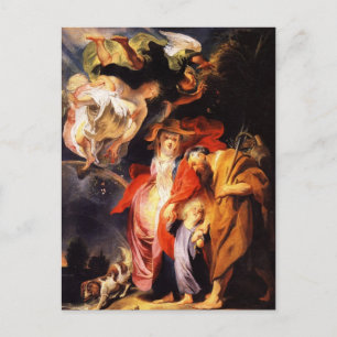Jacob Jordaens- Return from Egypt of Holy Family Postcard