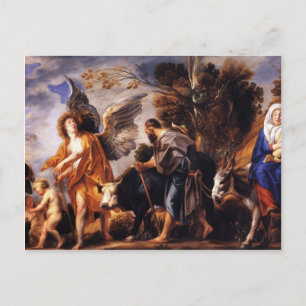 Jacob Jordaens- The Flight into Egypt Postcard
