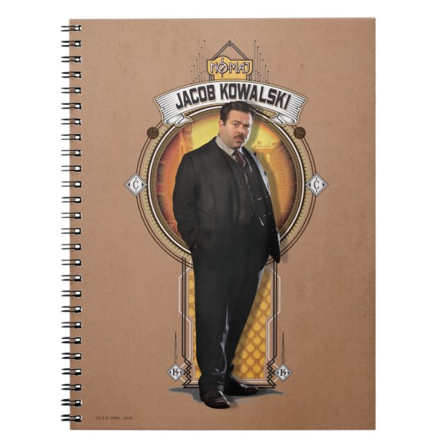 JACOB KOWALSKI™ Art Deco Panel Notebook (Front)
