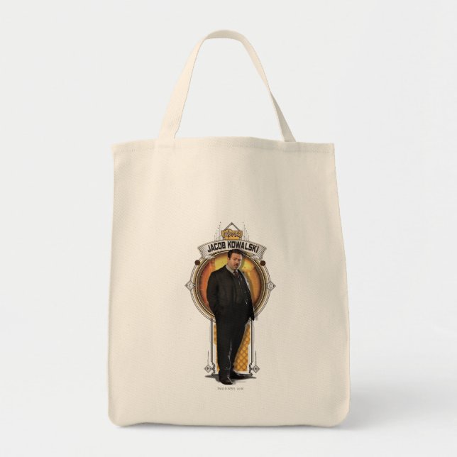 JACOB KOWALSKI™ Art Deco Panel Tote Bag (Front)