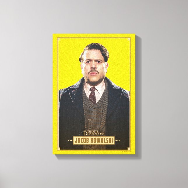 Jacob Kowalski Character Graphic Canvas Print (Front)