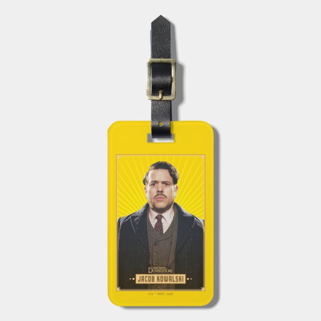 Jacob Kowalski Character Graphic Luggage Tag (Front Vertical)