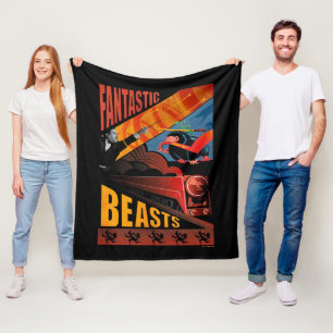 Jacob Kowalski Fantastic Beasts Vintage Poster Fleece Blanket