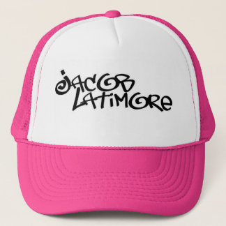 Jacob Latimore Signature Logo Pink Trucker Hat