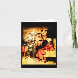 Jacob Marley Ghost Scrooge Bah Humbug Christmas Ca Card