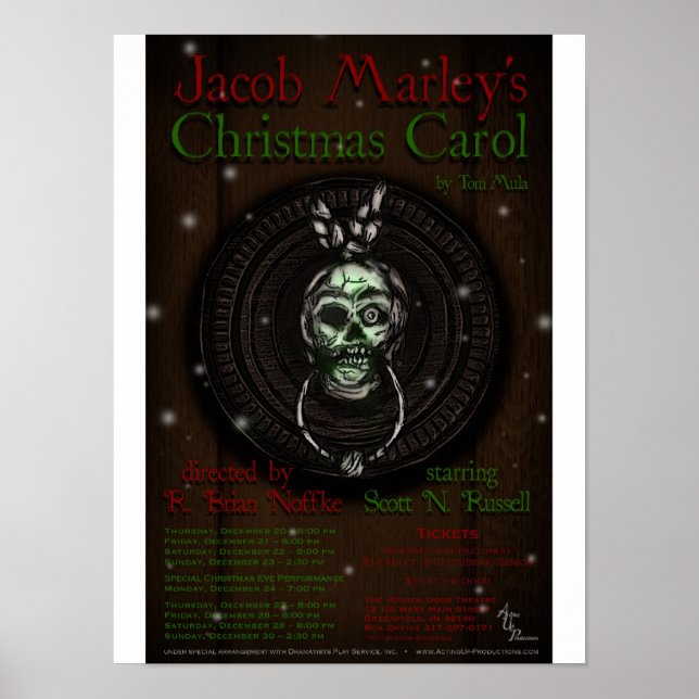 Jacob Marley's Christmas Carol Archive Show Poster (Front)
