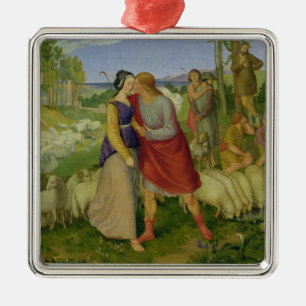Jacob Meets Rachel, 1827 Metal Tree Decoration