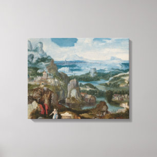 Jacob Patinir - Landscape with the Penitent Saint Canvas Print