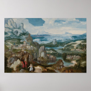 Jacob Patinir - Landscape with the Penitent Saint Poster