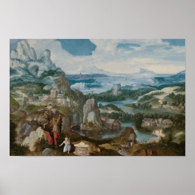 Jacob Patinir - Landscape with the Penitent Saint Poster (Front)