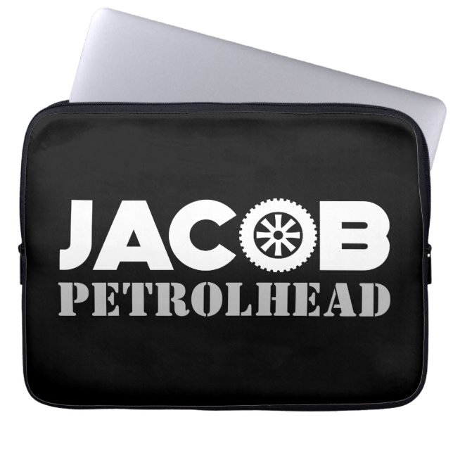 Jacob Petrol Head Laptop Sleeve (Front)