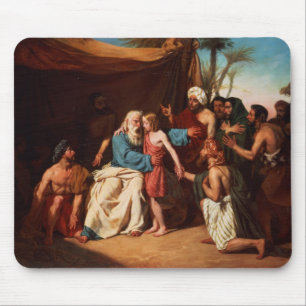 Jacob refusing to release Benjamin, 1829 (oil on c Mouse Mat