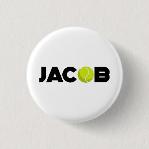 Jacob Tennis 3 Cm Round Badge