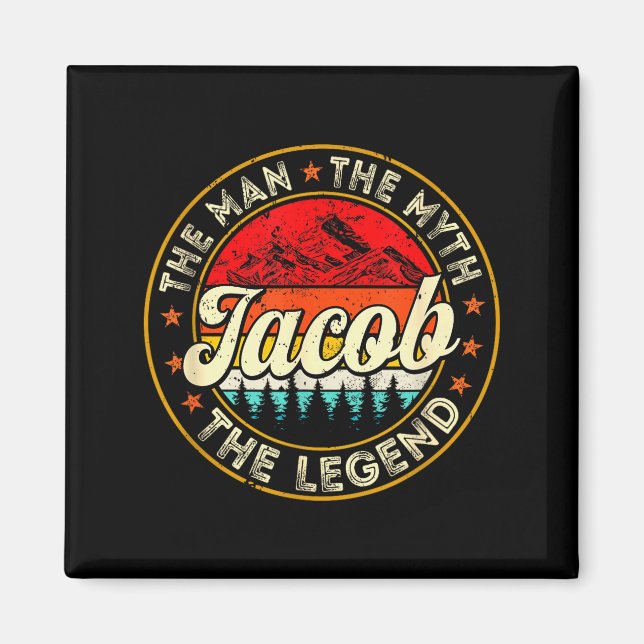 Jacob The Man The Myth The Legend D Name  Magnet (Front)