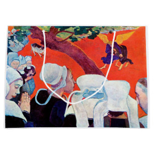 Jacob Wrestling with the Angel, Gauguin Large Gift Bag