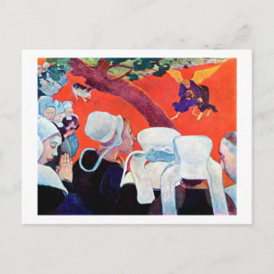 Jacob Wrestling with the Angel, Gauguin Postcard