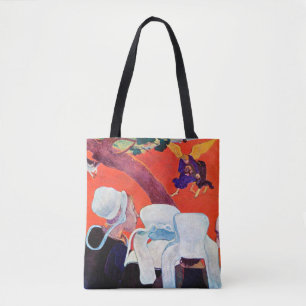 Jacob Wrestling with the Angel, Gauguin Tote Bag