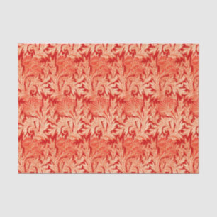 Jacobean Flower Damask, Mandarin and Light Orange Tissue Paper