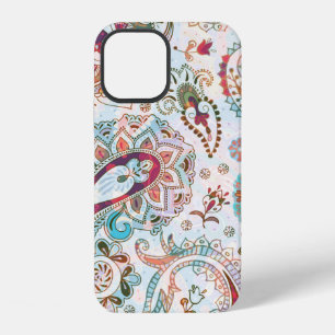 Jacobean seamless pattern. Flowers background, eth iPhone 12 Case