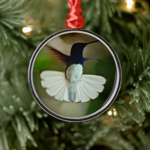 Jacobin in flight metal tree decoration
