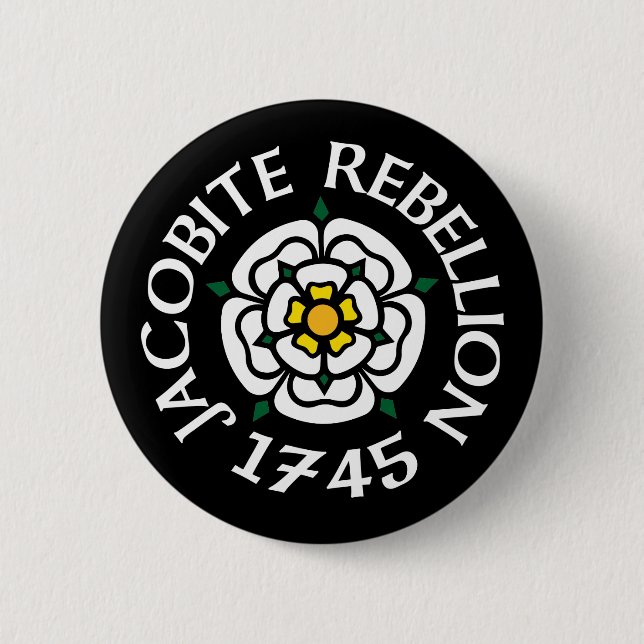 Jacobite 1745 6 cm round badge (Front)