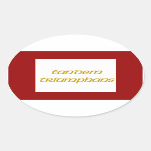 Jacobite 1745 flag oval sticker