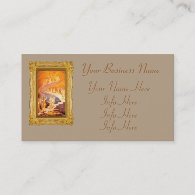 Jacob's Dream By William Blake Business Card (Front)