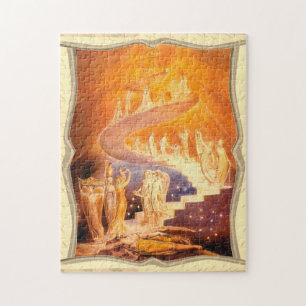 Jacob's Dream By William Blake Jigsaw Puzzle