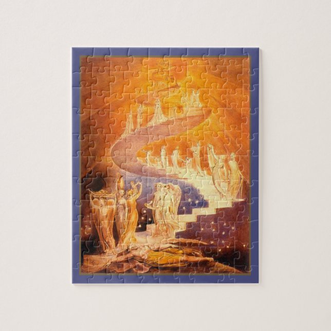 Jacob's Dream By William Blake Jigsaw Puzzle (Vertical)
