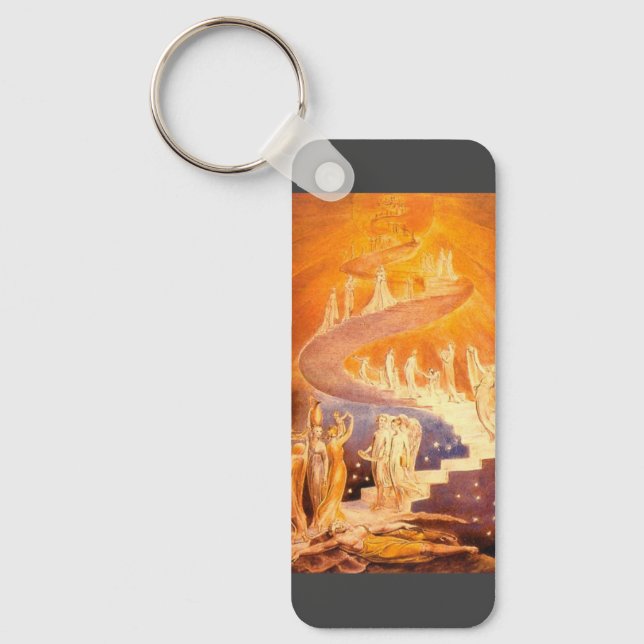 Jacob's Dream By William Blake  Key Ring (Front)