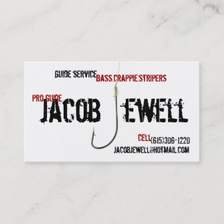 Jacob's Fishing Guide Service Business Card