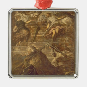 Jacob's Ladder (oil on canvas) Metal Tree Decoration