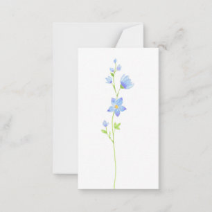 Jacob's Ladder Watercolor Flowers Card