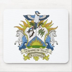 Jacobson Family Crest Mouse Mat