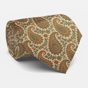 Jacquard Paisley Neck Tie Vintage Style