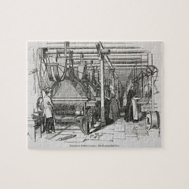 Jacquard Power Looms (engraving) Jigsaw Puzzle (Horizontal)