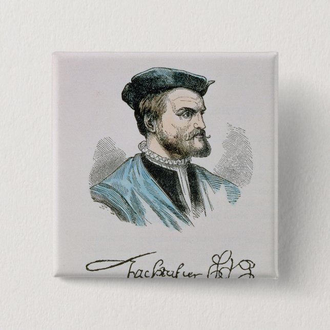Jacques Cartier 15 Cm Square Badge (Front)