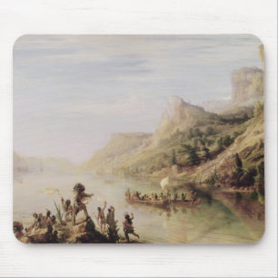 Jacques Cartier Discovering the St. Lawrence Mouse Mat