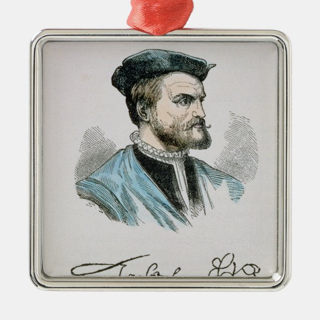 Jacques Cartier Metal Tree Decoration (Front)
