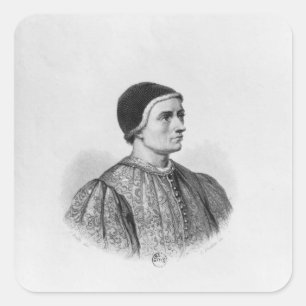 Jacques Coeur Square Sticker