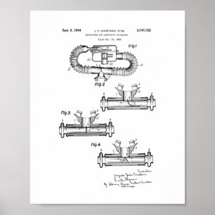 Jacques Cousteau Mouthpiece For Breathing Apparatu Poster